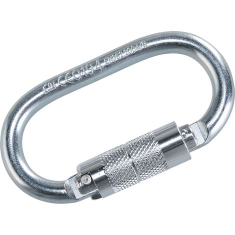 Mousqueton à fermeture rotative Argent
