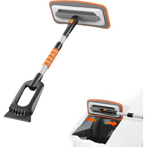 Grattoir À Neige pour Voiture - Accessoires Auto Extensibles en d'Aluminium - Brosse à Neige Auto,pour Nettoyage d'urgence de et Givre en Hiver sur Camion SUV Toit Fenêtre Jardin (1/5)