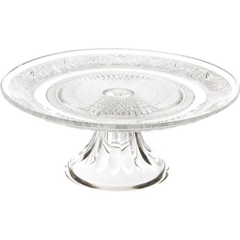 Plat à Gâteau sur Pied "Renaissance" 29cm Transparent (1/2)