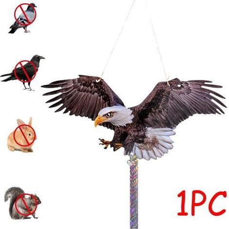 Bird Repellent, Double-Sided Eagle-Print Reflective Anti-Pigeon Acrylic Strip (1 Piece)