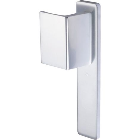 Hoppe Et Cie – Poignée de porte palière Zürich – Bec de cane 195 mm – Gris argent – Pour portes de service et cages d'escaliers (1/4)