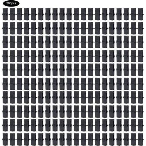 Serre Fixation Clip 200 Pcs Clip de serre PP Serre Film Clip De Fixation Pince Serre Accessoires pour Filet en Plastique Film (1 x 0.4 po)