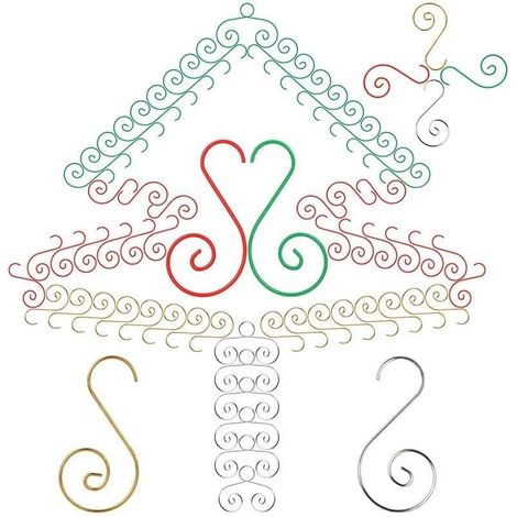 Set of 80 50mm Christmas decoration hooks - Christmas tree decorations - Perfect for creating a festive atmosphere and decorating your Christmas tree (1/5)