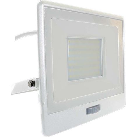 V-TAC PRO VT-158S-1 LED-Fluter 50 W Samsung-Chip PIR-Sensor 1 m Kabel Weiße Lichtfarbe 4000 K IP65 – 20302 (1/5)