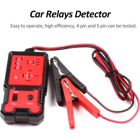 Kfz-Relaisprüfer, Kfz-Relaisdetektor, Kfz-Fehleranalysator 12V 24V, 4-polig 5-polig. (1/5)