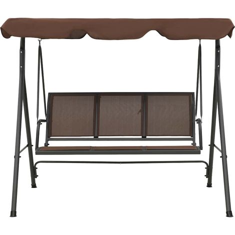 Maison Exclusive - Panchina a Dondolo da Giardino con Baldacchino Caffè (1/5)