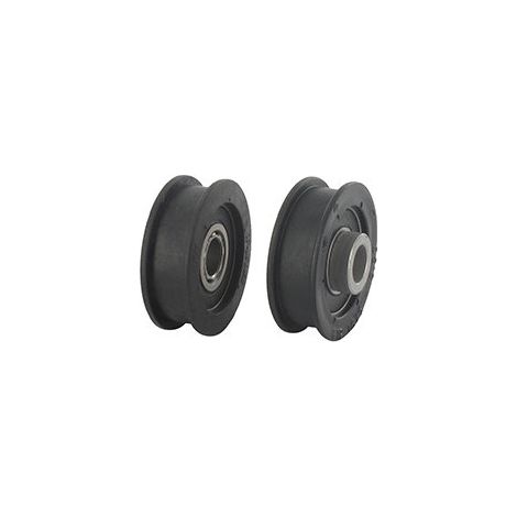 Polea de ranura plana con rodamiento y buje desplazado adaptable para Ayp Roper, Husqvarna. Reemplaza original: 166043, 532166043 - ø
