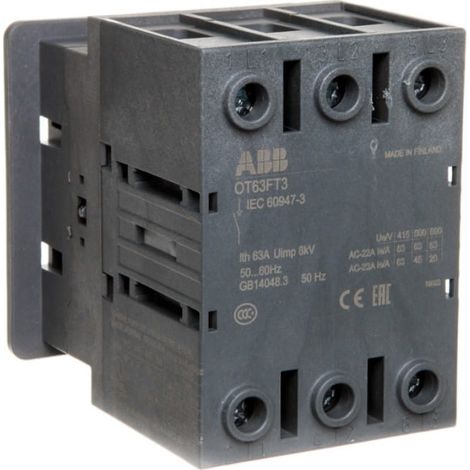 3-poliger 63-A-Lasttrennschalter ohne Antrieb für Einbau OT63FT3 1SCA105382R1001