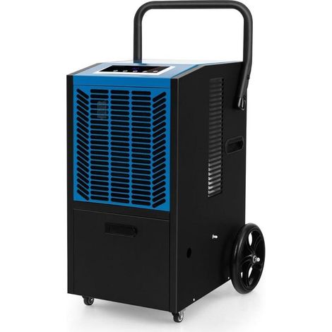 Professionnels du bâtiment, déshumidificateur mobile 66 L/jour à pompe intégrée, usage cave ou entrepôt (1/5)