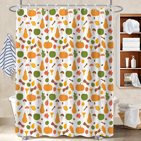 Rideau de douche 180x180 antifongique polyester pour salle de bain pour un printemps fleuri dans la salle de bain (1/5)
