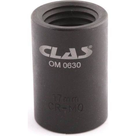 Douille filetage inversé 17mm L.38mm 1/2" Cr-Mo - SA 0631 - CLAS Equipements
