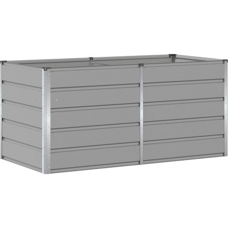 Maison Exclusive - Jardinera Gris Claro 160 x 80 x 75 cm Acero