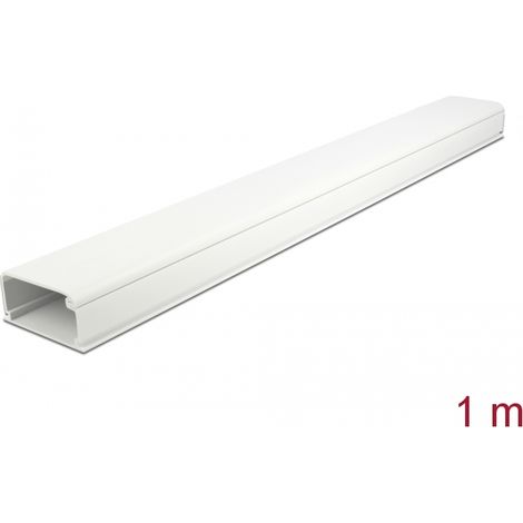 Delock Conducto para cables con cubierta 57 x 28 mm - longitud 1 m blanco