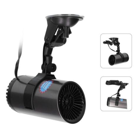 Chauffage de voiture 2 en 1, ventilateur 150W 12VDC, désembueur Portable Plug and Play avec support rotatif à 360 °, ventouse (1/5)