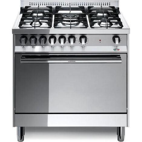 Lofra MG86MF-C Cucina a gas 5 fuochi a gas valvolati III Serie di cui 1 tripla corona forno 94lt multifunzione elettrico a 9 programmi (1/2)