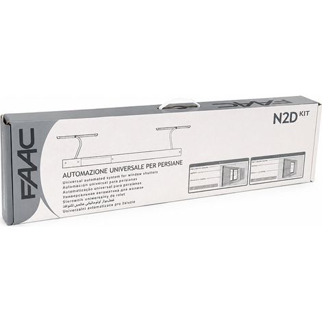 FAAC N2D AUTO KIT 105776 Automatismo Universal Para Persianas Marrones 1 - 2 Puertas