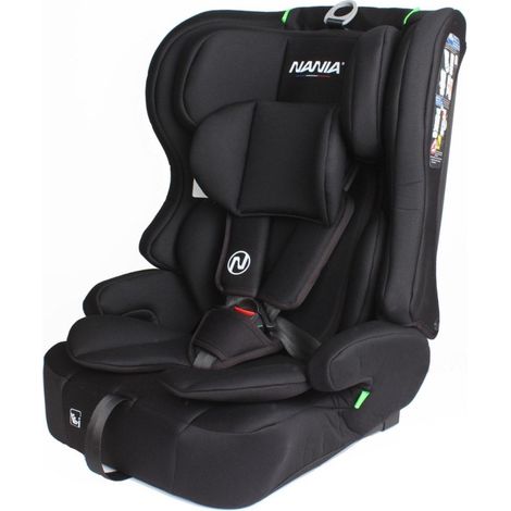 Siege auto - NANIA - RIO - Groupe 1/2/3 - 76-150 cm - I-Size - Réducteur - Noir