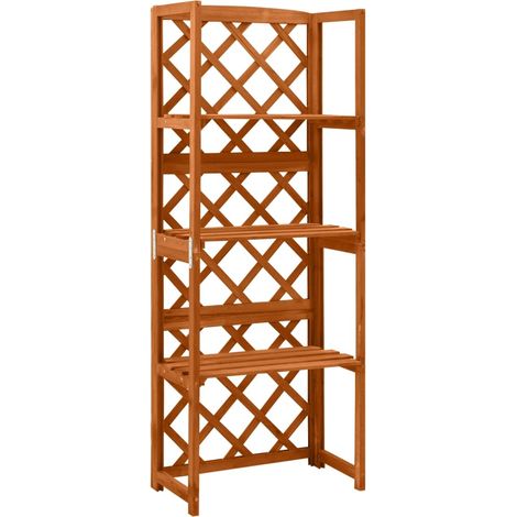 Treillis avec étagères,Rangement de Jardin 55x30x140 cm Bois de sapin massif - DH81683 (1/5)