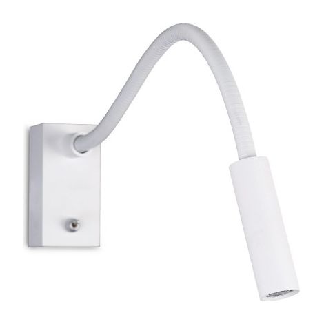 Applique blanche réglable lecture LED 3W W0047 Maxlight