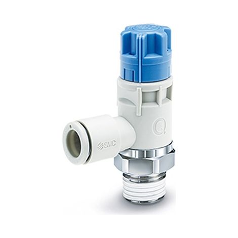 Raccord silencieux et réducteur d'échappement SMC AS2, R 1/4, 8mm ( Prix pour 1 )