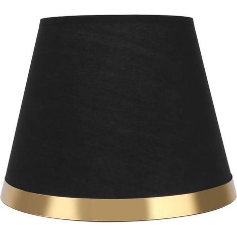 Lampenschirm aus Stoff im europäischen Stil, moderner Lampenschirm für E27-Tischlampen, Zubehör für Stehlampen (px125), Schwarz (1/5)
