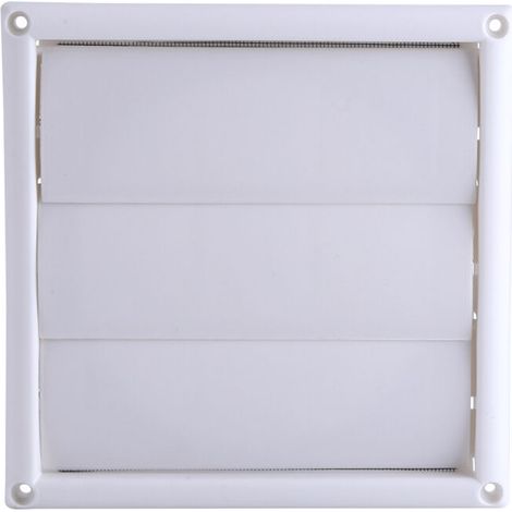 sfiato in plastica con rete, nuova griglia di copertura a 3 pannelli, griglia di ventilazione per condotti a parete per coprire le aperture del soffitto (15 x 15 cm) (1/3)