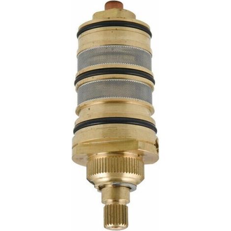 Valve de contrôle de la température, Sucute Robinet thermostatique de douche en laiton avec cartouche et poignée pour mitigeur de douche (1/4)