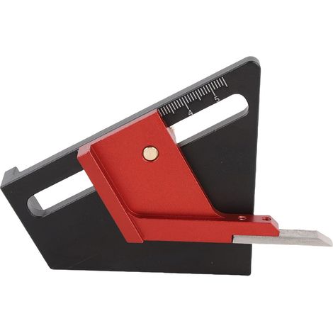 Règle de Mesure Hauteur Profondeur, de Ligne Centrale 1/2, pour Outil de mesure en alliage d\'aluminium pour scie à table, perceuse à colonne, routeur (1/5)
