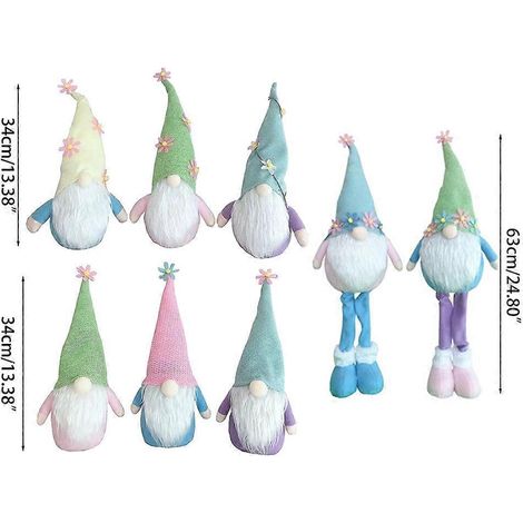 Gnome de Pâques Tomte Nisse Elfe suédois sans visage pour décorations de maison de poupée, de ferme ou de cuisine (1/4)