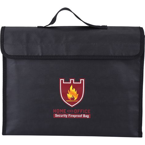 Sac ignifuge double face pour batterie LiPo, argent et documents (38x28x7.5cm) (1/5)