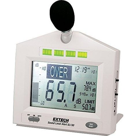 Extech SL130W sonómetro digital negro precisión 1,5 dB