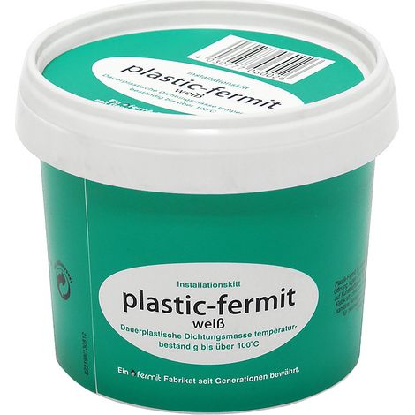Fermit Dichtungskitt Plastik Fermit weiß dauerplastisch, knetbar, 500g Dose