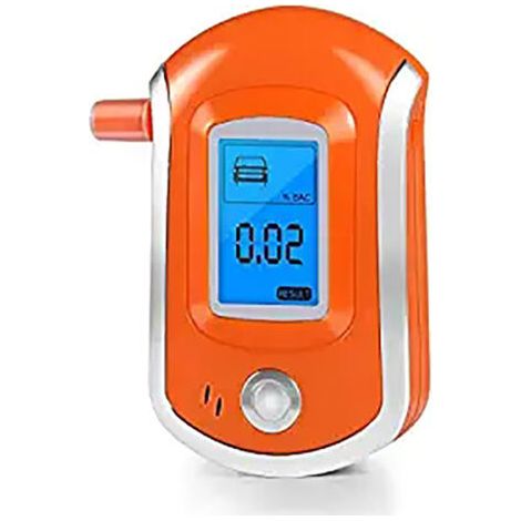 Alcootest Ethylotest Electronique, Ethylotest Portable Professionnel avec écran LED pour Un Usage Personnel et Professionnel (orange, 103 x 65 x 27mm) (1/5)