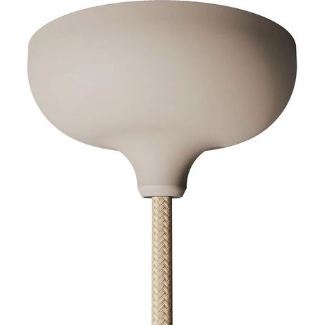 Kit rosace en silicone avec trou central et possibilité de trou latéral Desert Brown (1/3)