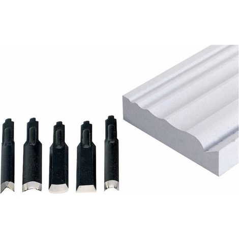 Proxxon - Schnitzmessersatz für MSG, 5 verschiedene Formen - 28572