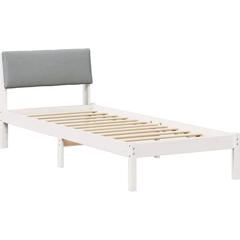 Maison Exclusive - Estructura de cama con cabecera y gris claro 8 (1/5)