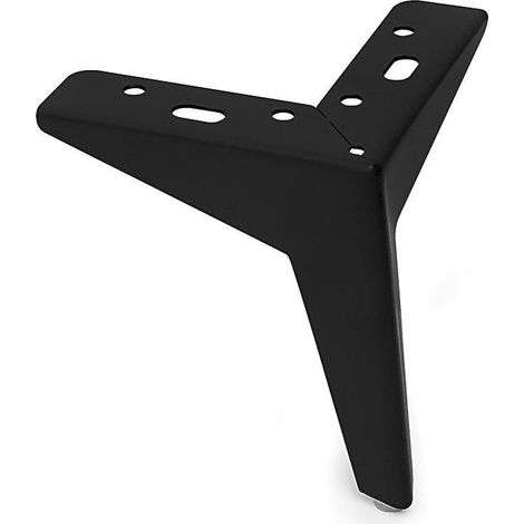 Q&Q pata metálica togo acabado negro mate altura (h) 100 , · Disponible en acabados níquel oscuro, cromo, negro mate, marrón, latón cepillado, cobre y blanco.· Disponible