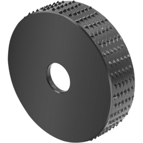 Meule à bois semi-circulaire en acier grain 45, diamètre 75 mm, alésage 16 mm, pour le travail du bois, la décoration et la construction. (1/5)