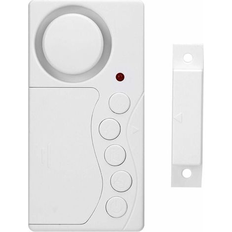 Alarme Porte Fenêtre Magnétique - 105 dB - Déclenchement Par Aimant Et Vibrations - Pour Sécurité Maison Bureau Boutique - 1 Pièce