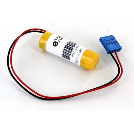 Pile 3.6V 2.6Ah Li-MnO2 pour Toshiba ER6V avec connecteur JAE 5 Pin