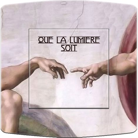 Interrupteur décoré que la lumière soit