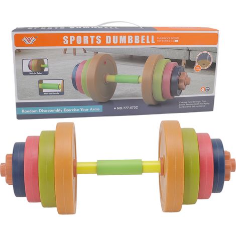 Haltère réglable jouet en plastique fitness poids musculation pour enfants enfants 573C (1/5)