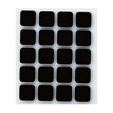 ANTI-DÉRAPANT ADHÉSIF 17X17MM NOIR PAR 20 EN BLISTER INOFIX 4030-3- (1/2)