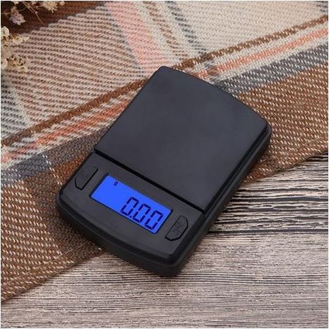 Mini-Schmuckwaage, tragbare elektronische Waage, Waage für Küche und Schmuck, Wiegefunktion 500 g/0,01 g (1/5)