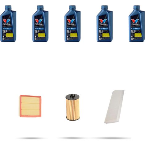 Kit tagliando 3 FILTRI e 5L OLIO compatibile con Mercedes Classe A (w169) A200 100kw Dal 2004 al 2012 (1/5)