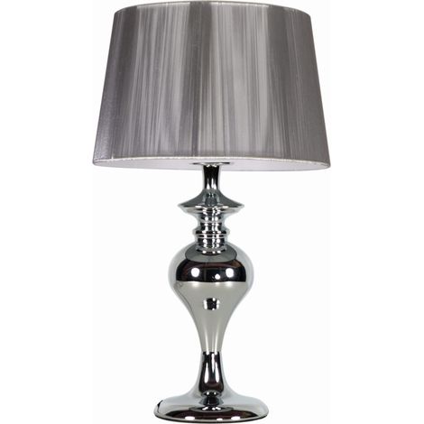 Lampada da tavolo Candellux Gillenia cromata E27 40cm (1/2)