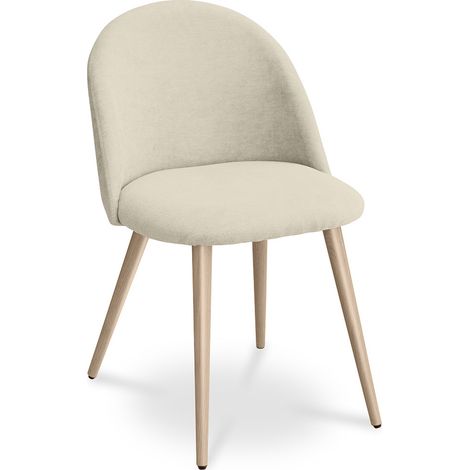 Silla de Comedor - Tapizada en Tela - Estilo Escandinavo - Evelyne (1/5)