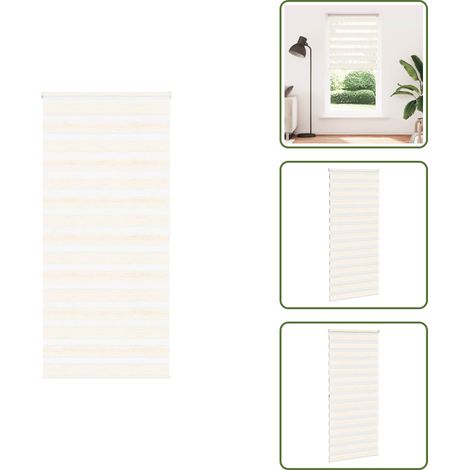 vidaXL Zebrarollo Marmorbeige 110x200cm Stoffbreite 105,9 cm Polyester (1/5)