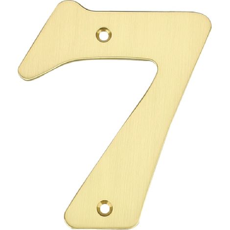 Número puerta 7 acero inoxidable con tornillo GSC 003302607 (1/3)