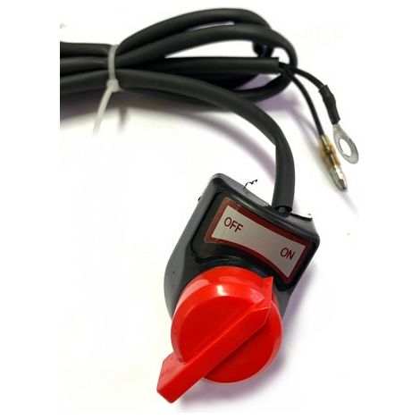 Interrupteur marche arrêt moteur Kiva – Contacteur compatible broyeur et motobineuse – Montage facile sur Oleo Mac
